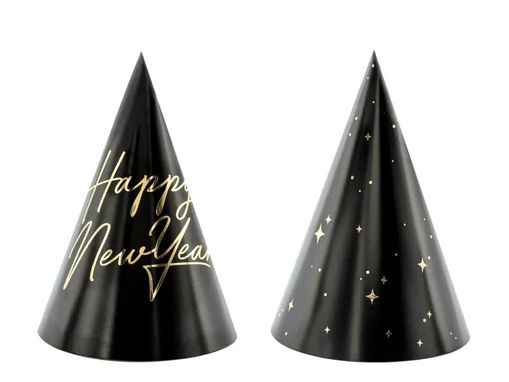 Picture of PARTY HATS HAPPY NEW YEAR 16CM